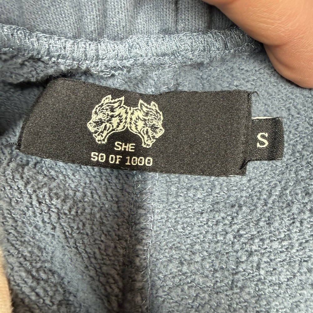 Darc Sport Wolves SHE Sweatpants Small Blue Baggy Wide Leg Limited Edition - Picture 10 of 12